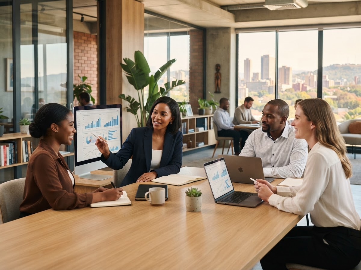 Motsepe Wealth workspace where freelancers review capital allocation recommendations